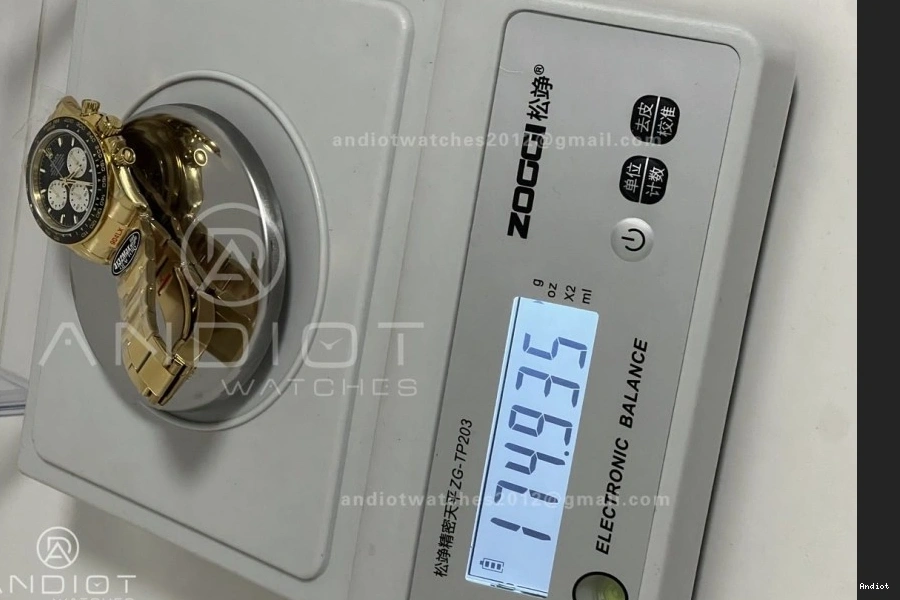 V9 on QF Edition 1:1 Best 126528LN QF4132 Le (Weighted) Mans Daytona YG Bracelet 0421